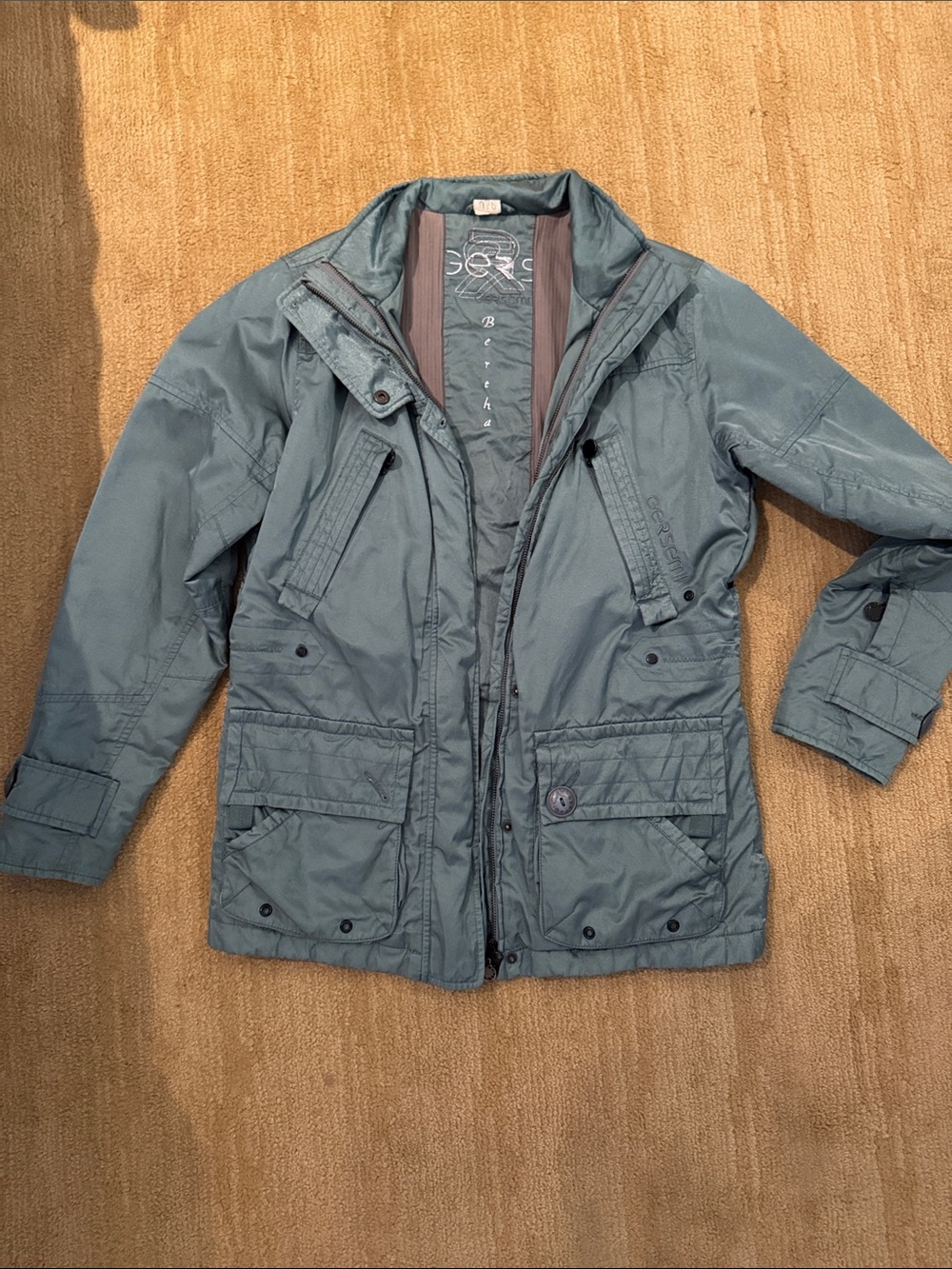 Geo-Style Women's Utility Jacket in Teal